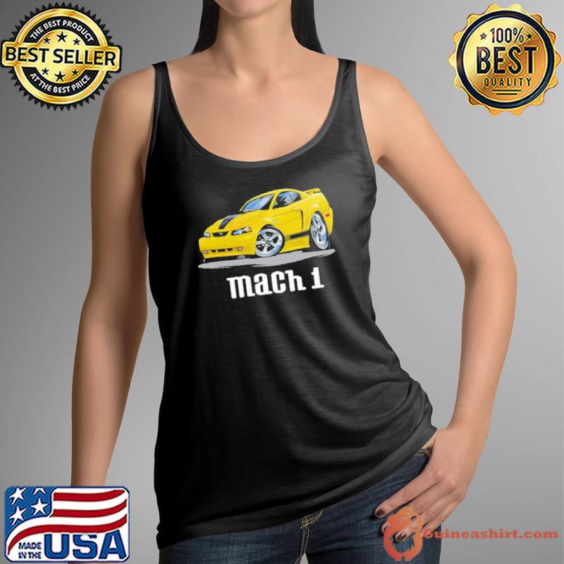 2003 2004 Ford Mach 1 Mustang Yellow Car Retro s Tank Top