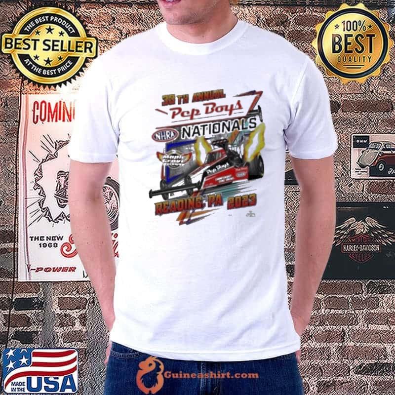 38th annual pep boys nhra nationals reading pa 2023 shirt
