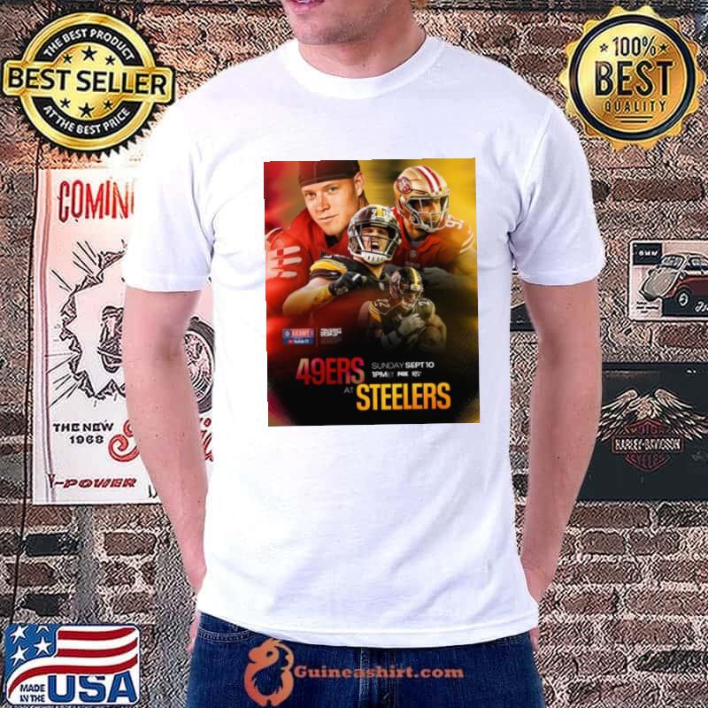 49ers at Steelers 2023 NFL Kickoff matchup shirt