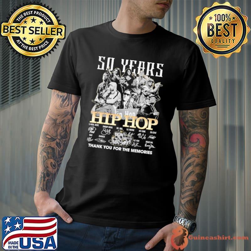 50 years Hip Hop thank you for the memories signature shirt
