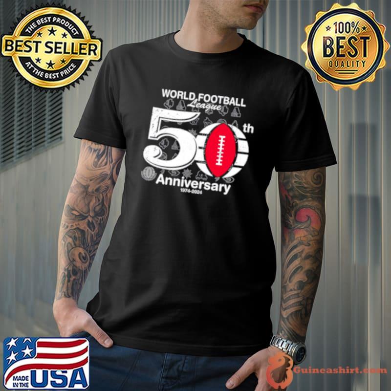 50th Anniversary World Football League shirt