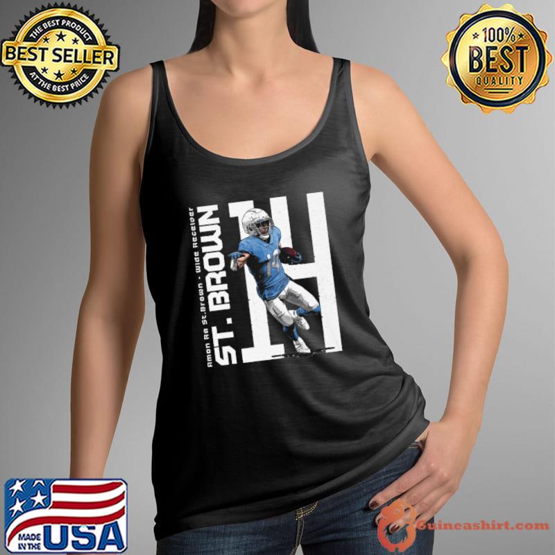Amon-Ra St. Brown American football wide receiver Detroit Vertical T-Shirt Tank Top