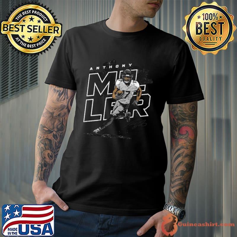 Anthony Miller Signature football wide receiver Pittsburgh Player Map T-Shirt