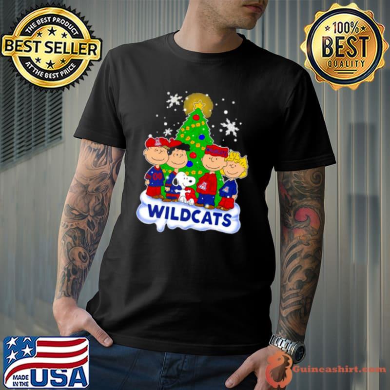 Arizona Wildcats The Peanuts Christmas Tree shirt