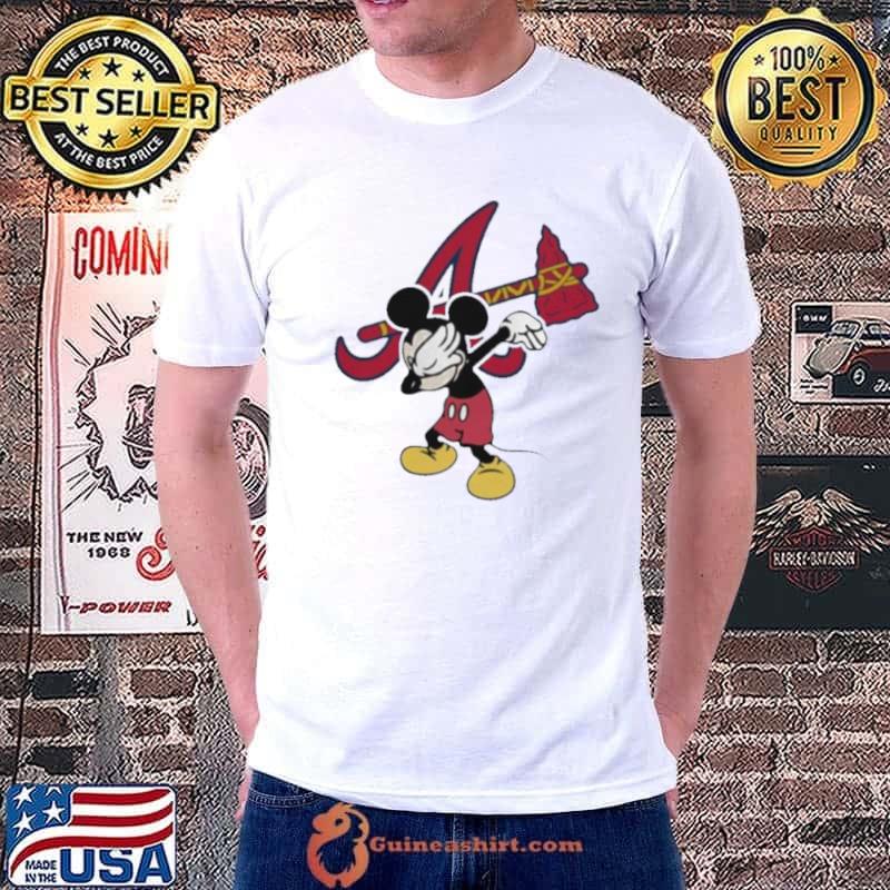 Atlanta Braves Retro Baseball Caricature T Shirt