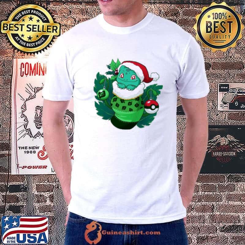 Baby Bulbasaur Pokemon Christmas Shirt