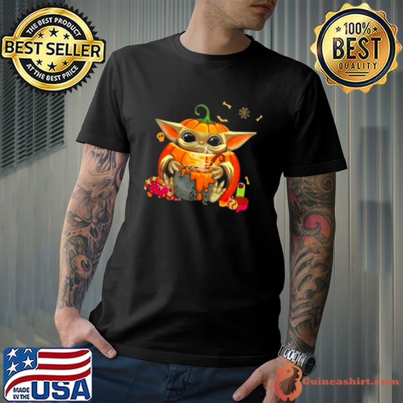 Baby Yoda pumpkin soup halloween Shirt