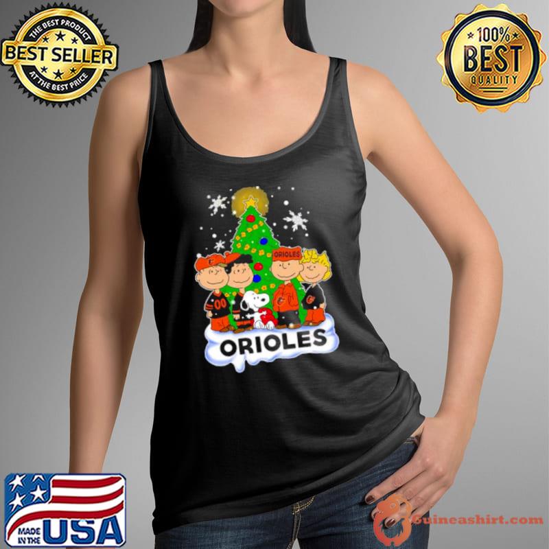 Baltimore Orioles The Peanuts Christmas Tree s Tank Top