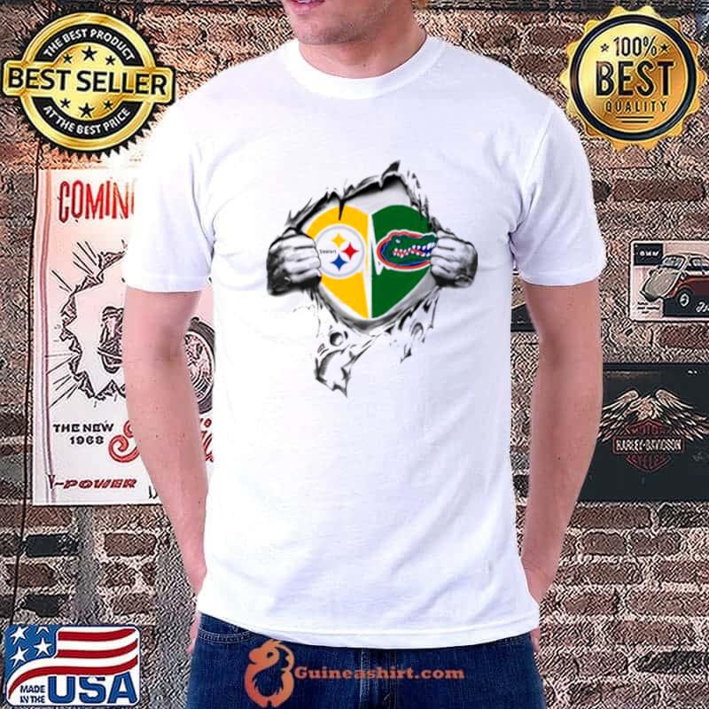 Blood Inside Me Pittsburgh Steelers And Florida Gators 2023 Shirt