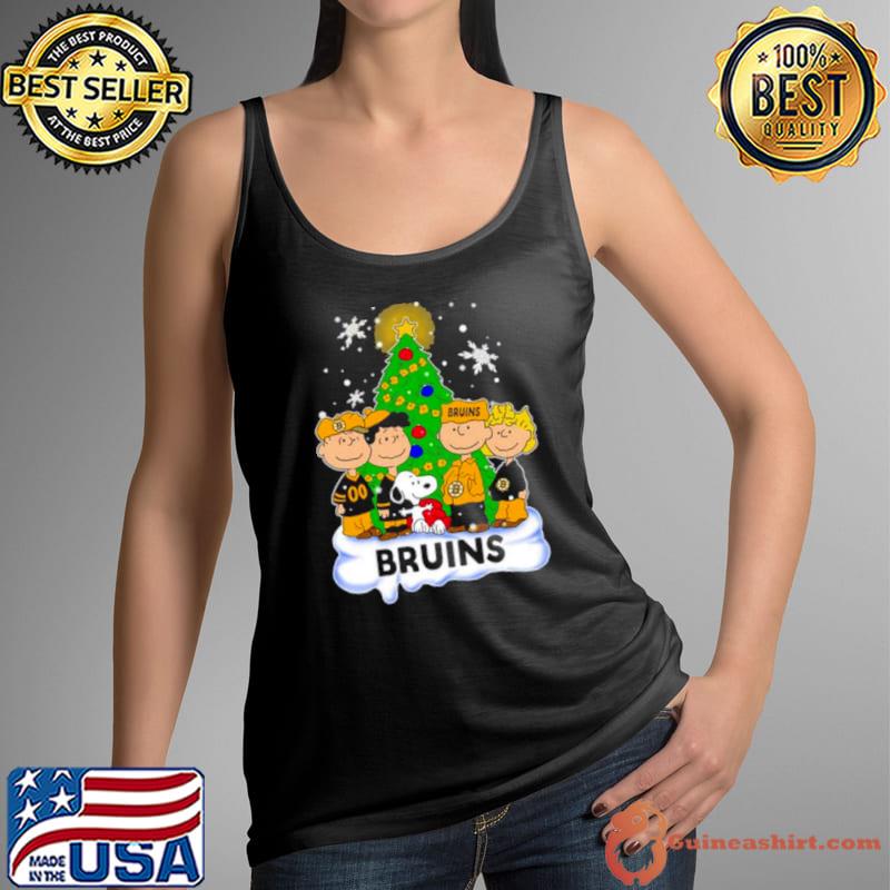 Boston Bruins The Peanuts Christmas Tree s Tank Top