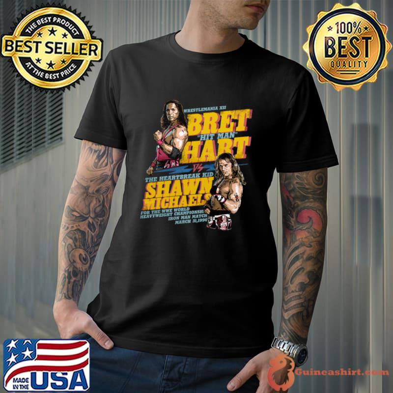 Bret Hart Vs. Shawn Michaels Wrestlemania XII T-Shirt