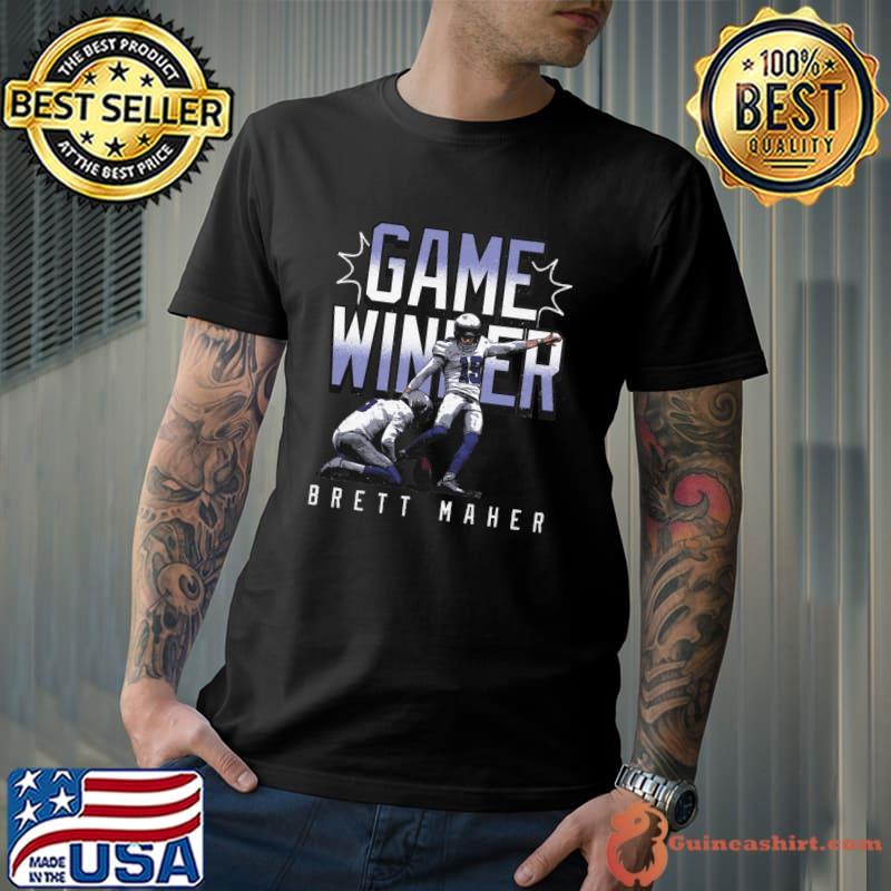 Brett Maher football placekicker Dallas Game Winner T-Shirt