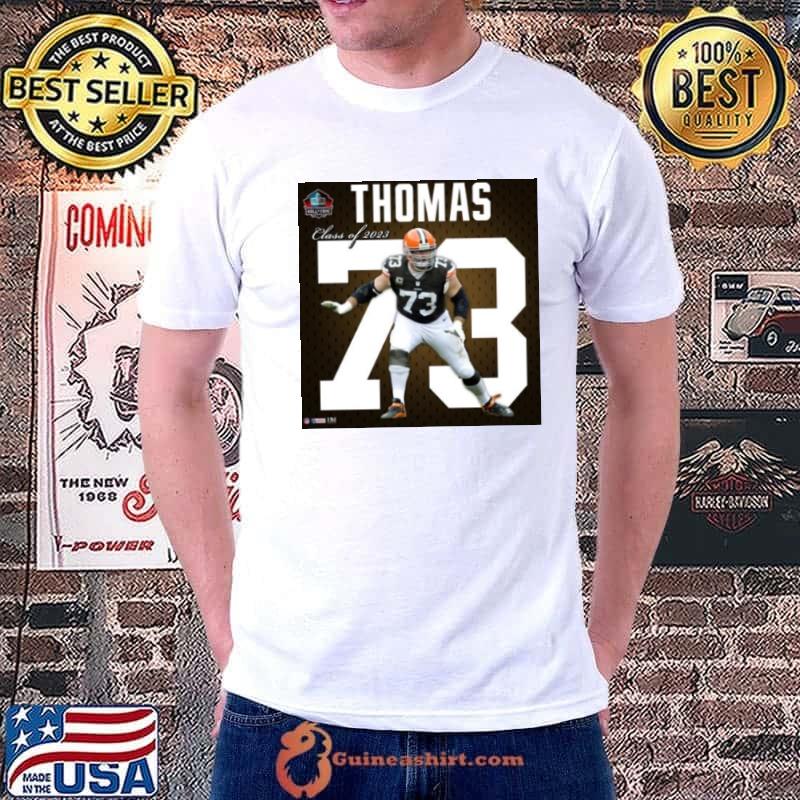 Browns Joe Thomas Class of 2023 Hall of Fame Impact Jersey Frame Shirt