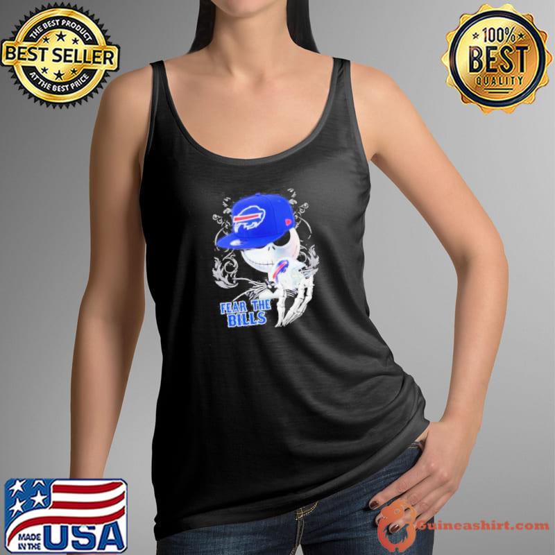 NFL Buffalo Bills Football Jack Skellington Halloween T-Shirt