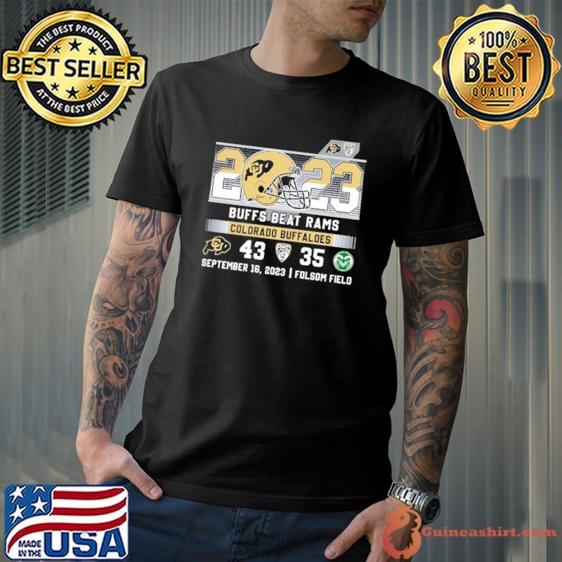 Buffs beat rams colorado buffaloes september 2023 football shirt