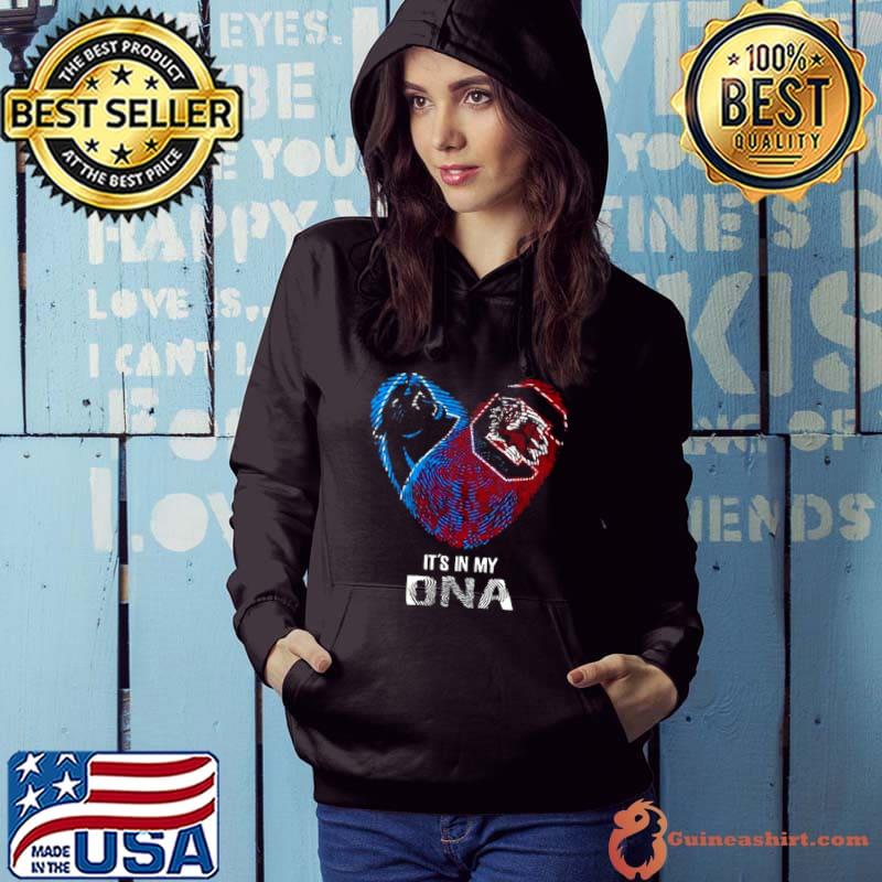 Carolina Panthers And South Carolina Gamecocks Heart It’s In My Dna 2023 s Hoodie