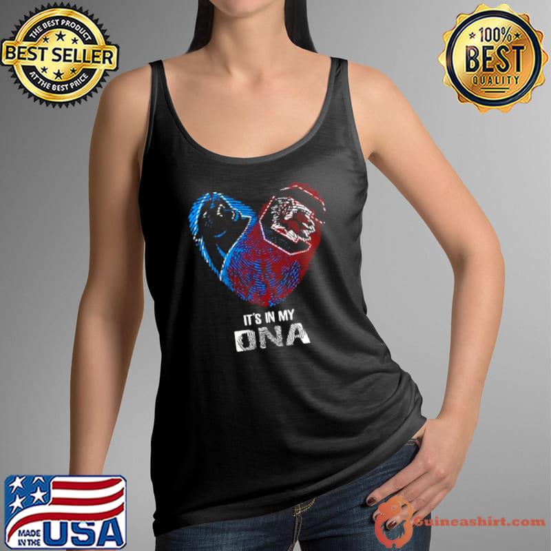 Carolina Panthers And South Carolina Gamecocks Heart It’s In My Dna 2023 s Tank Top