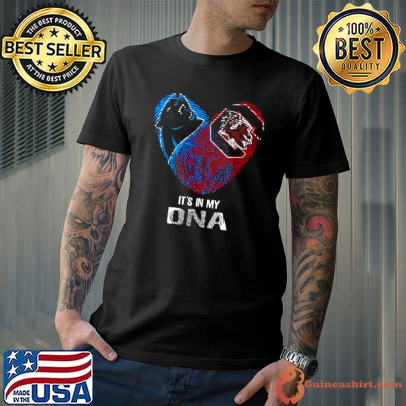 Carolina Panthers And South Carolina Gamecocks Heart It’s In My Dna 2023 shirt
