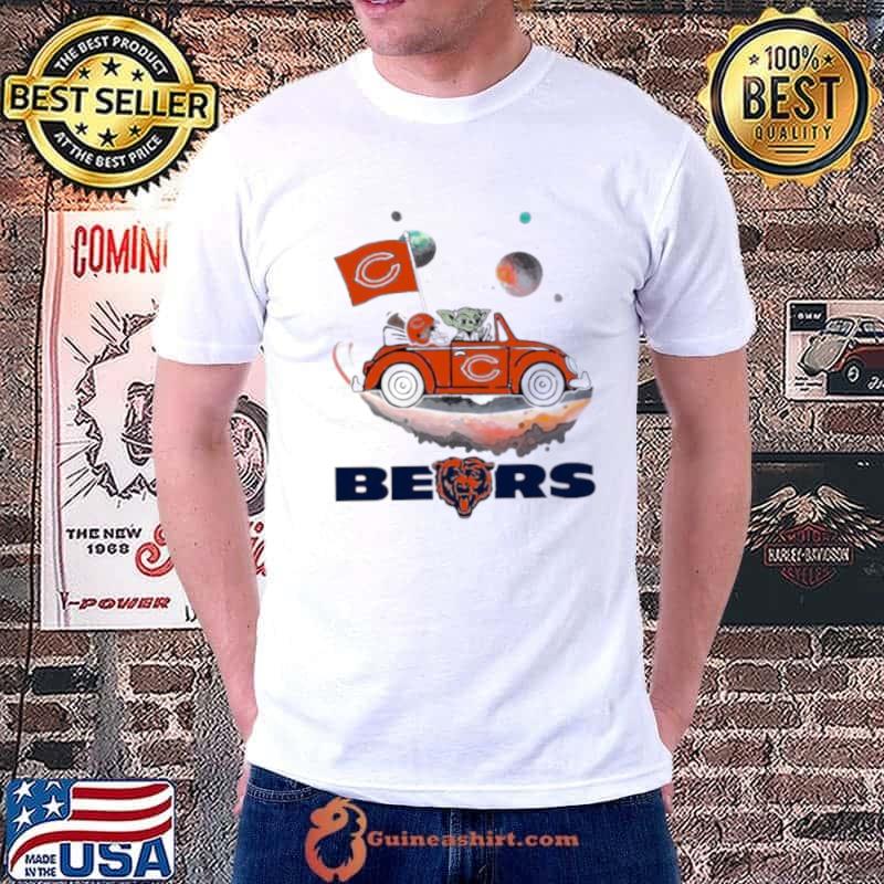 Chicago Bears Master Yoda Driving Car Universe Star Wars Shirt