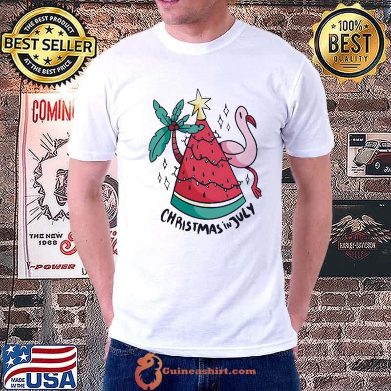 Christmas Funny -In-July Flamingo Shirt