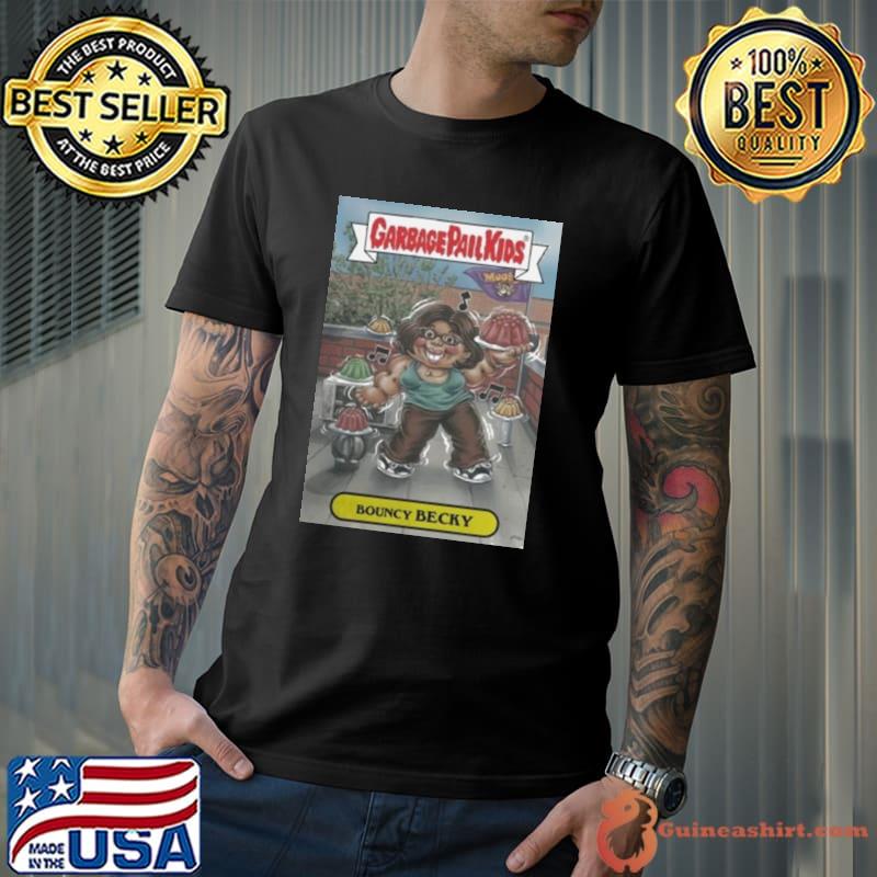 Clerks x garbage pail kids mad engine becky scott caricature Shirt