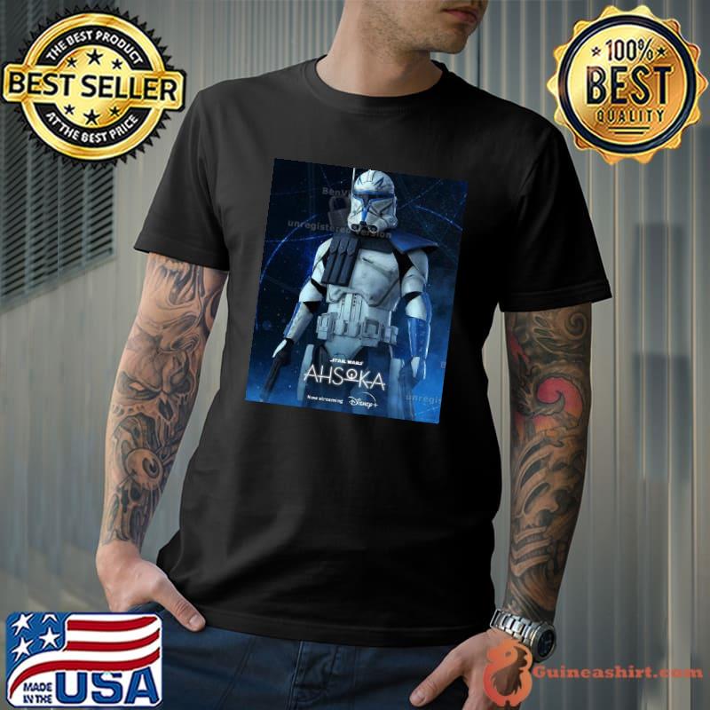 Commander rex in ahsoka Star wars movie new streaming in disney plus shirt