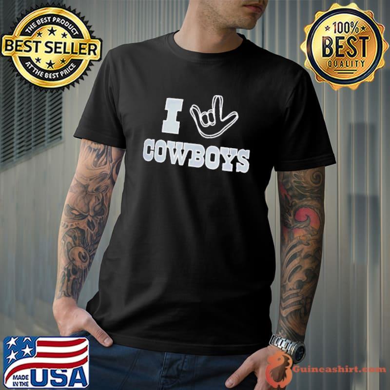 Dallas Cowboys The NFL ASL Collection By Love Sign Tri-Blend Shirt -  Guineashirt Premium ™ LLC