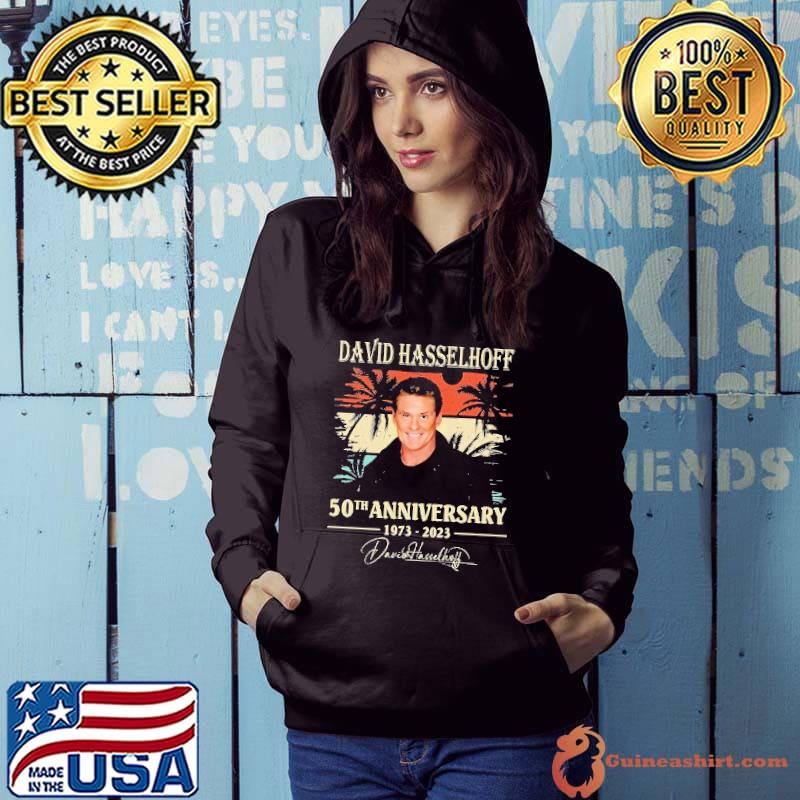 David Hasselhoff 50th anniversary 1973 2023 signature vintage s Hoodie