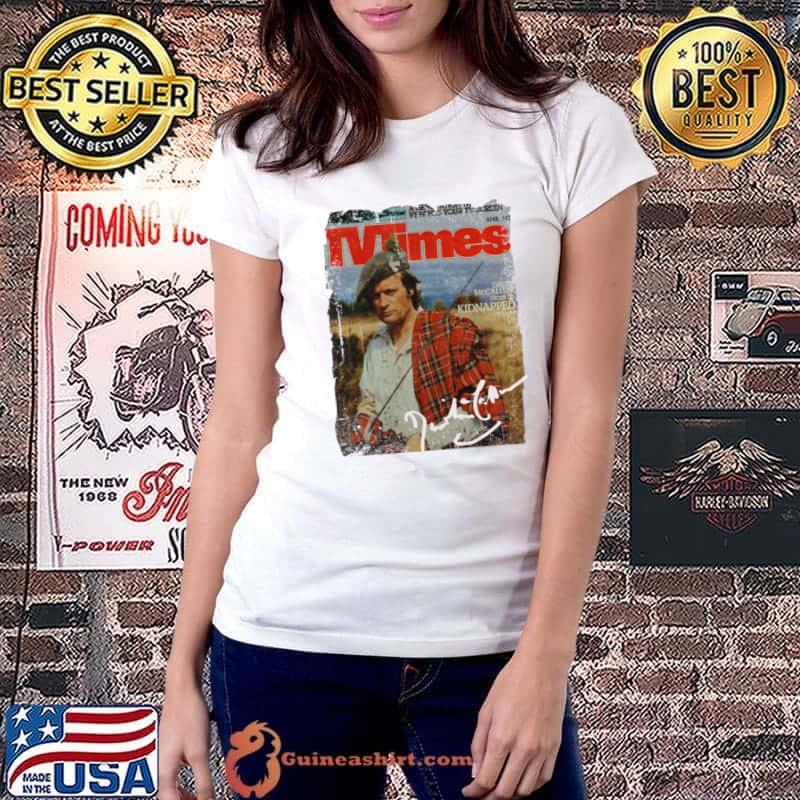 David McCallum in Lodon Magazine actor and musician T-Shirt Ladiestee