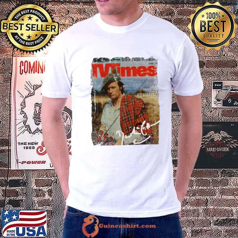 David McCallum in Lodon Magazine actor and musician T-Shirt