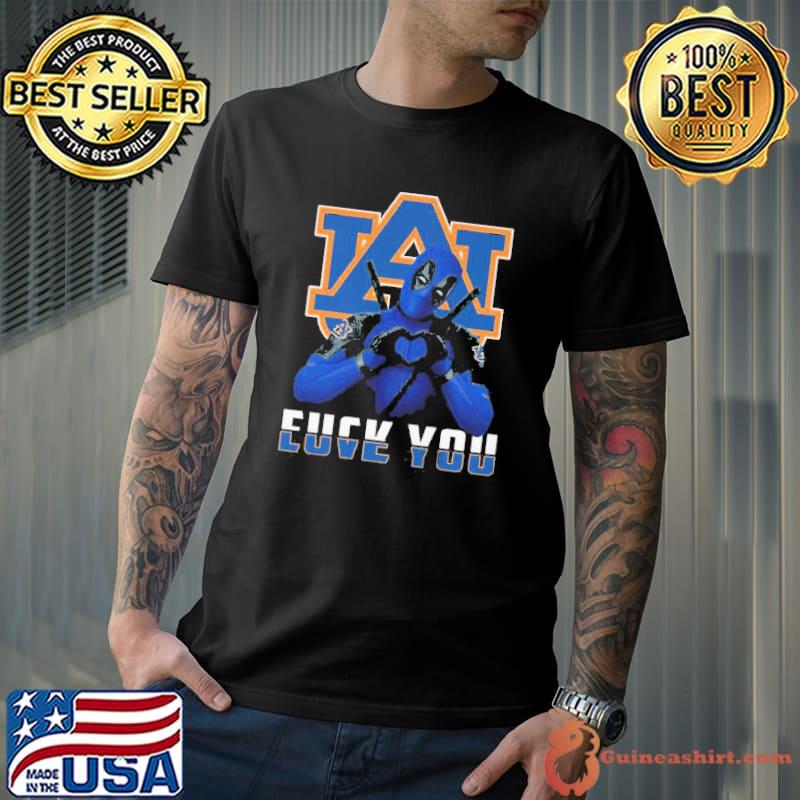 Deadpool Auburn Tigers Love You and Fuck Your Shirt