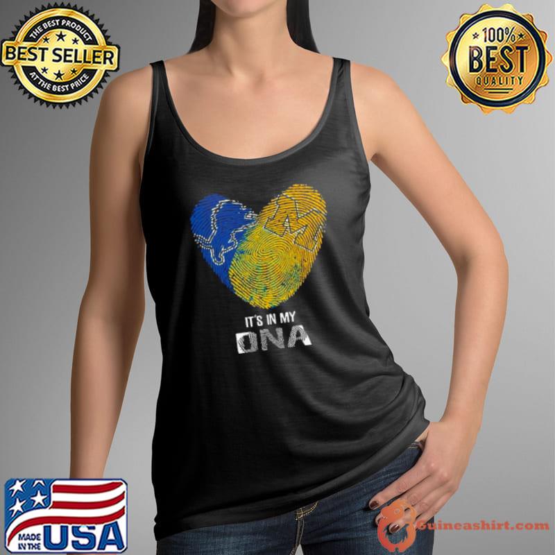 Detroit Lions And Michigan Wolverines Heartt It’s In My DNA 2023 Shirt Tank Top