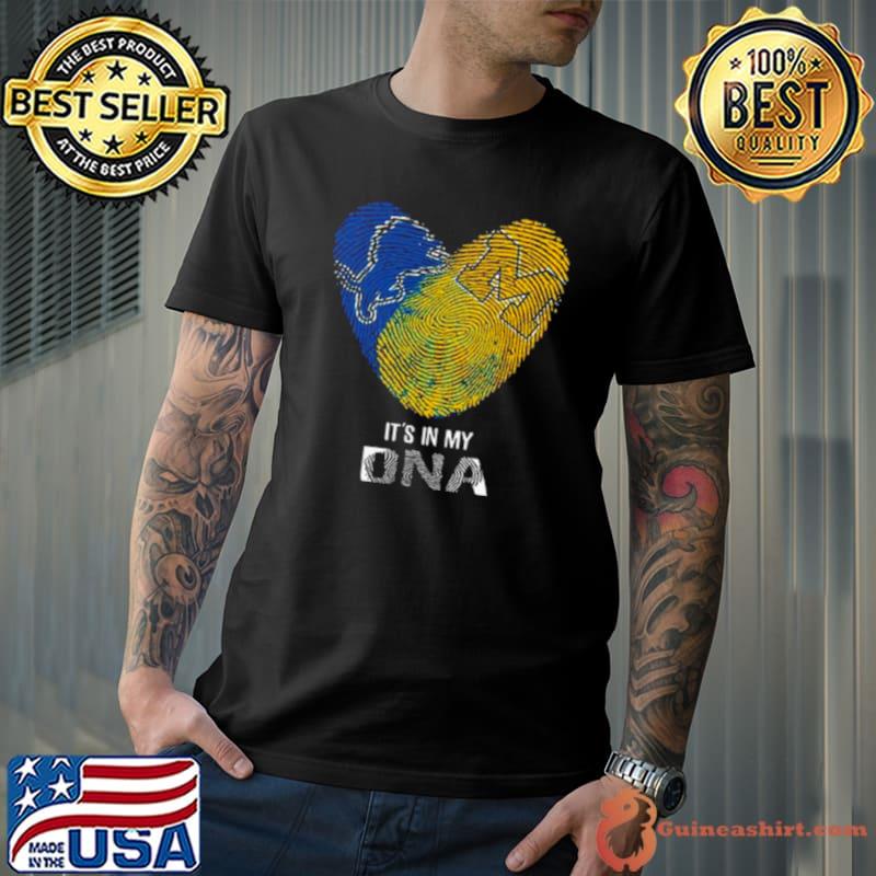 Detroit Lions And Michigan Wolverines Heartt It’s In My DNA 2023 Shirt