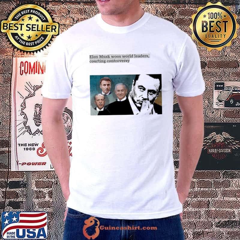 Elon Musk woos world leaders courting controversy Emmanuel Macron Recep Tayyip Erdoğan shirt