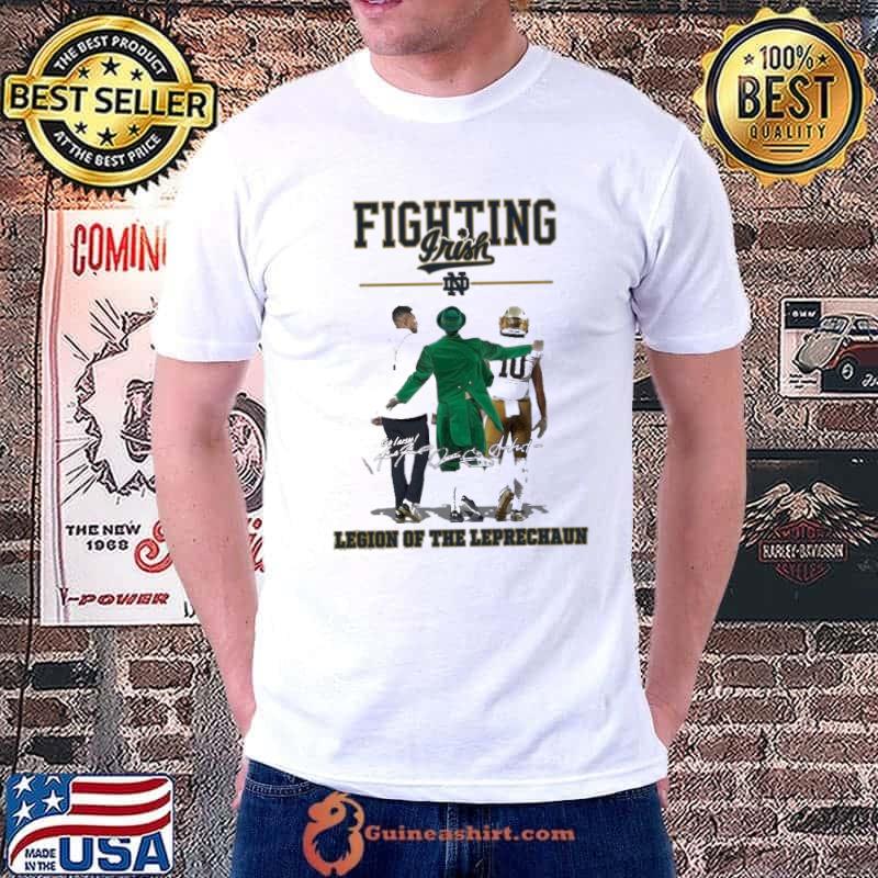 Fighting Irish Legion of the Leprechaun signatures shirt