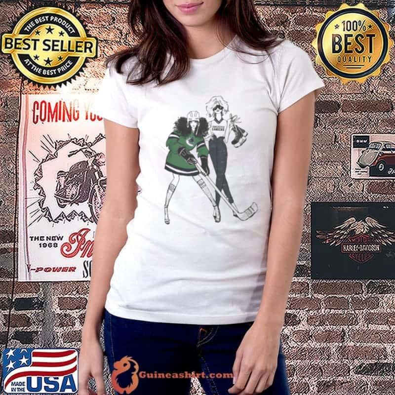 G-III 4Her by Carl Banks Heather Gray Vancouver Canucks Hockey Girls Shirt Ladiestee