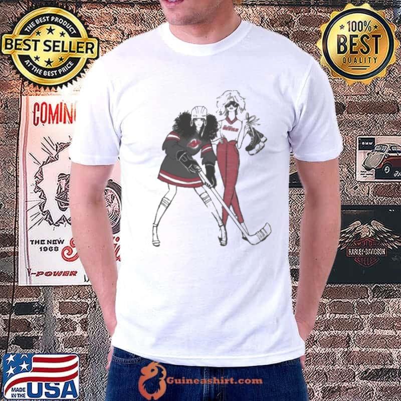 G-III 4Her By Carl Banks White New Jersey Devils Hockey Girls Shirt