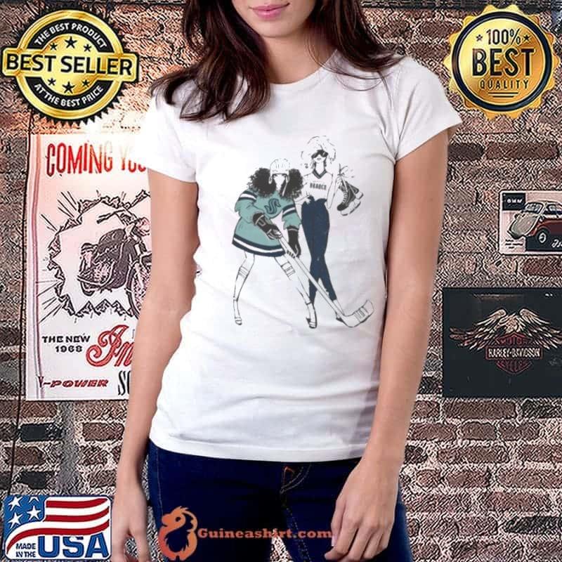 G-III 4Her By Carl Banks White Seattle Kraken Hockey Girls Shirt Ladiestee