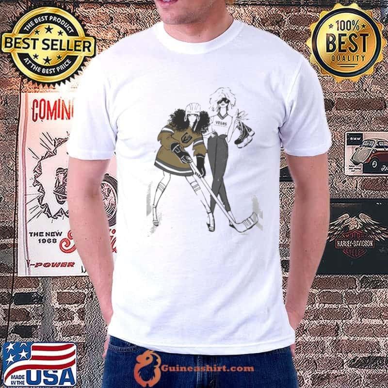G III 4Her By Carl Banks White Vegas Golden Knights Hockey Girls Shirt