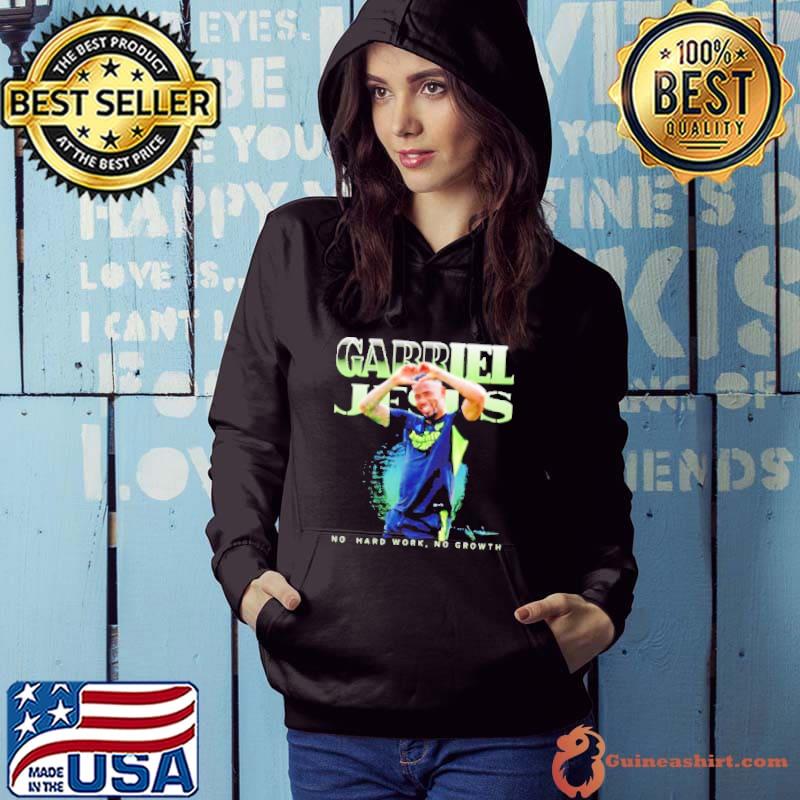 Gabriel Jesus no hard work no growth signature s Hoodie