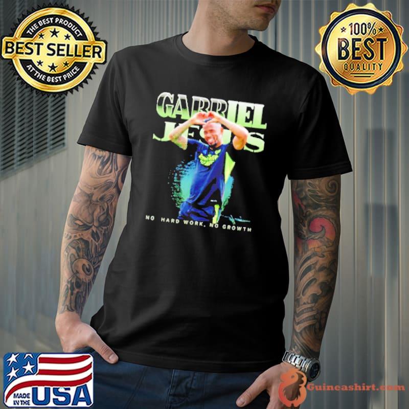 Gabriel Jesus no hard work no growth signature shirt