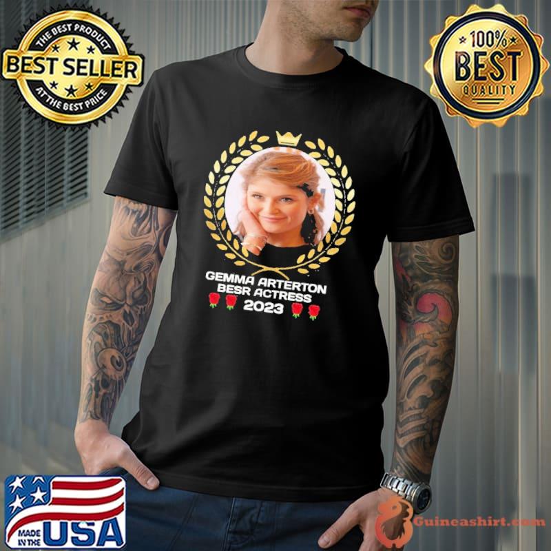 Gemma arterton best actress 2023 rose shirt