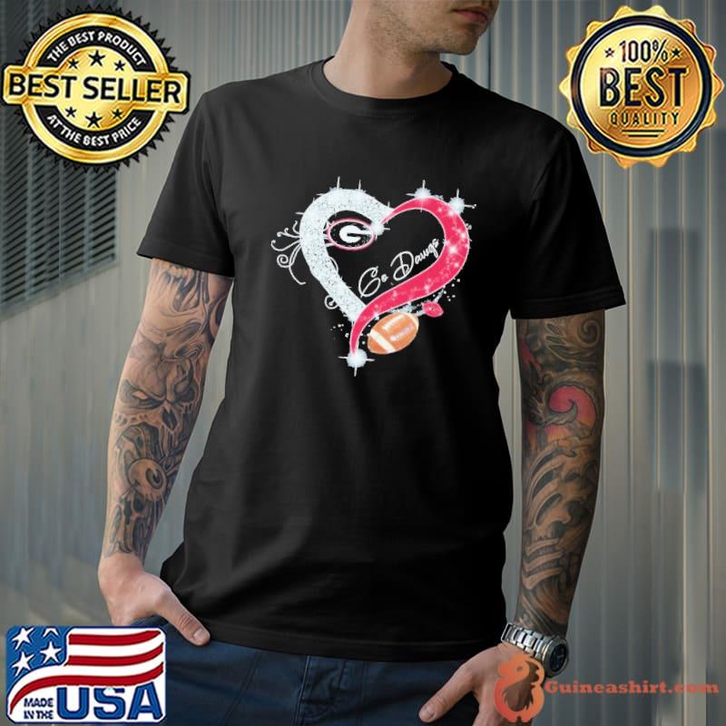 Georgia Bulldogs Go Dawgs Diamond Heart shirt