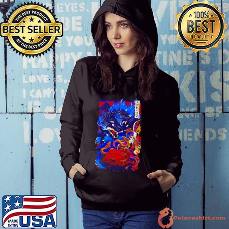 Godzilla Mothra and King Ghidorah Millennium Era s Hoodie