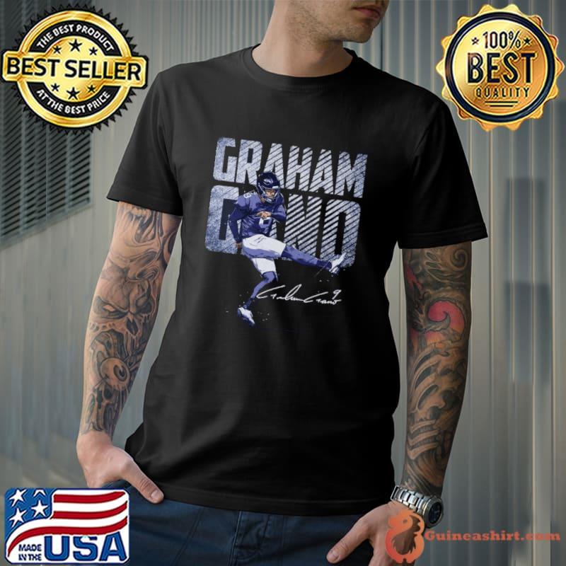Graham Gano Signature American football placekicker New York Bold T-Shirt