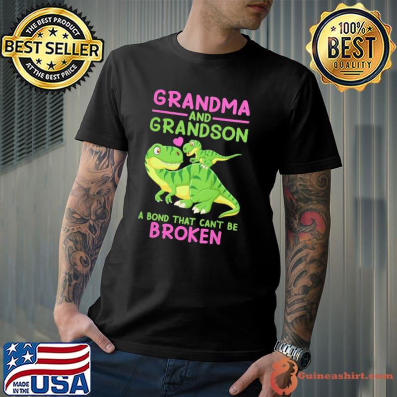 Grandma and grandson a bond that can't be broken dragon shirt