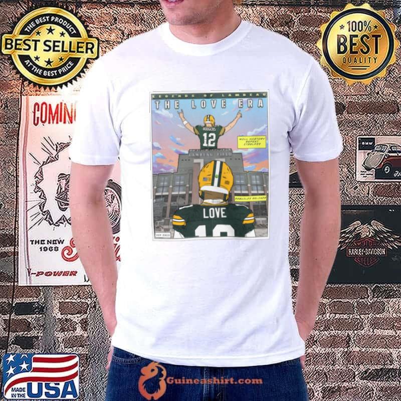 Green Bay Packers Jordan Love The Love Era Comic Shirt