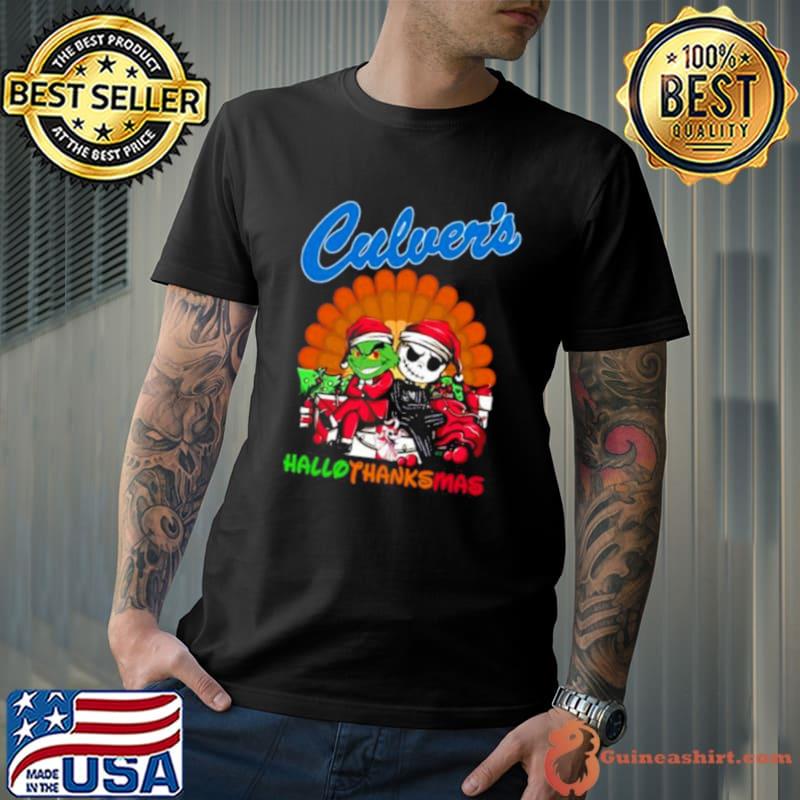 Grinch And Jack Skellington Culver’s HalloThanksMas 2023 shirt