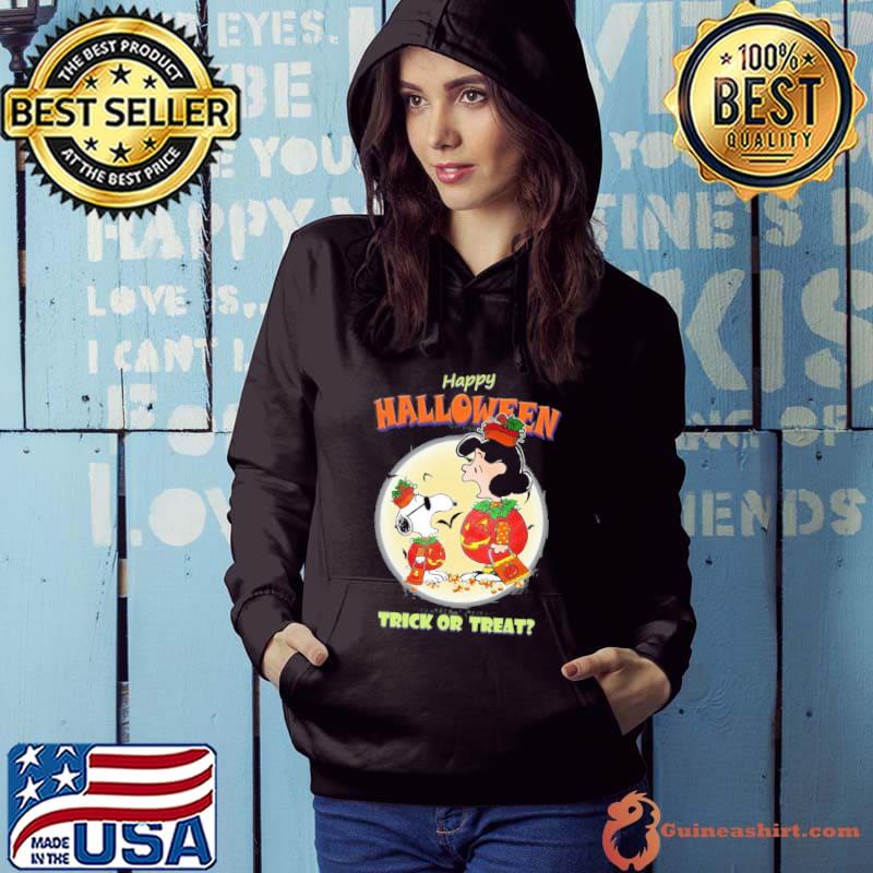 happy halloween trick or treat snoopy moon bats s Hoodie