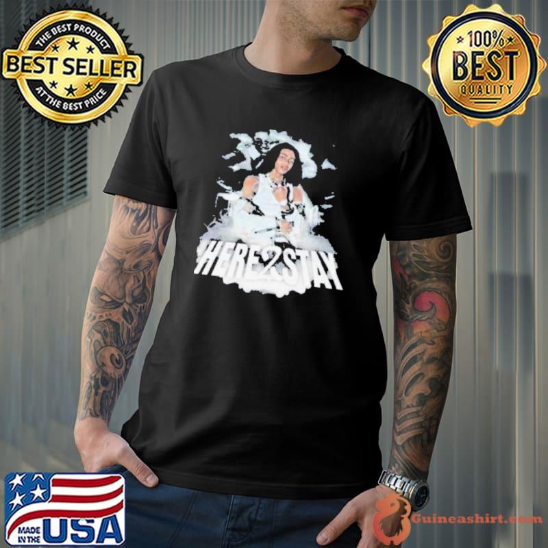 Here 2 stay photo design shirt